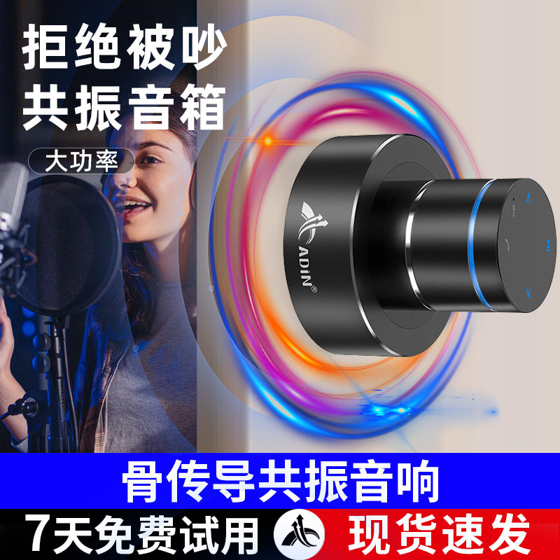 艾丁共振音箱远程定时WiFi遥控器蓝牙骨传导音响APP大功率扬声器