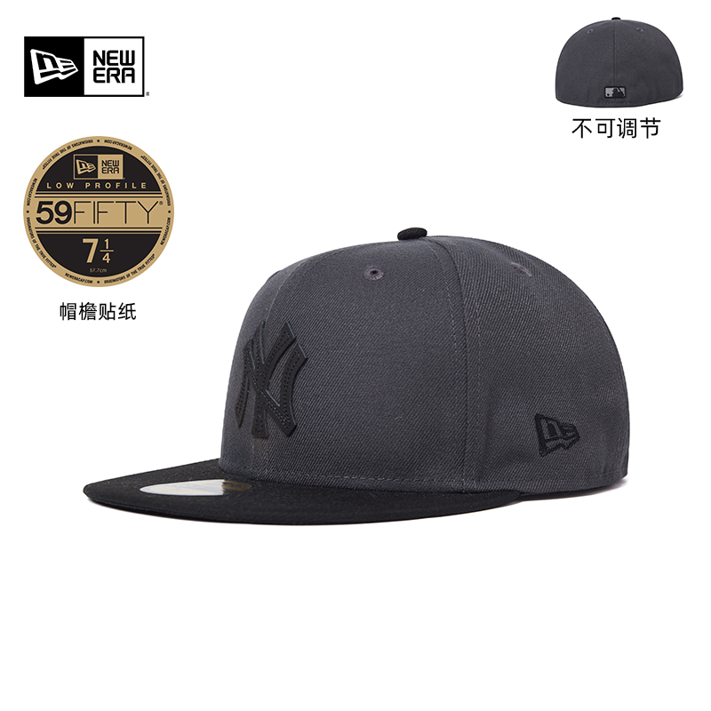 复古棒球帽NewEra纽亦华平檐