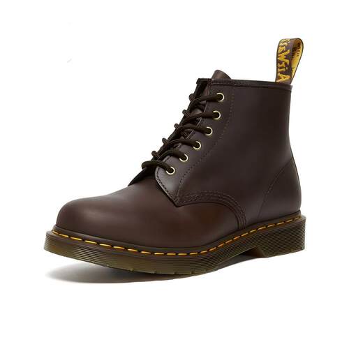 Dr.Martens马丁博士101 Crazy Horse 2026秋疯马皮棕色短靴马丁靴