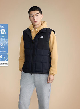 NEW BALANCE NB冬季休闲90鸭绒保暖运动羽绒马甲男NJE45031