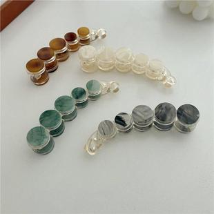 Acetate Leopard Korean Big Style Clips Size Hair 1pc Banana