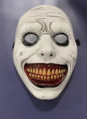 Halloween Scary Plastic Mask万圣节恐布塑料面具驱魔人面具头套