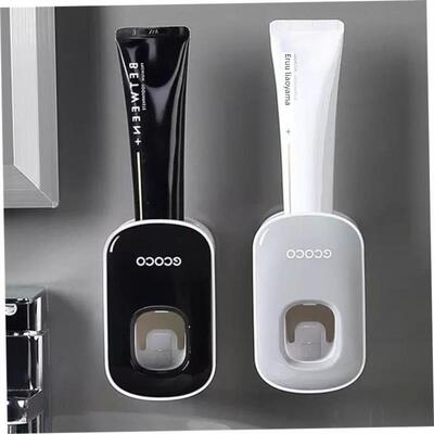 Wall Mount Automatic Toothpaste Dispenser Bathroom Holder