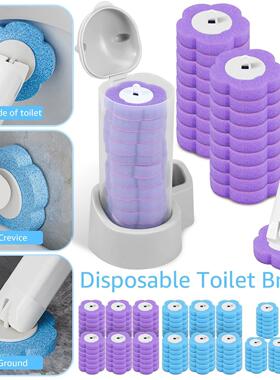 18/36 Pcs Toilet Brush Disposable Replacement Head Cleaning