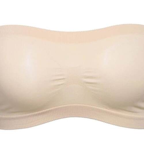 Lady's Sexy Strapless Crop Top Bra Bandeau Boob Tube Bra