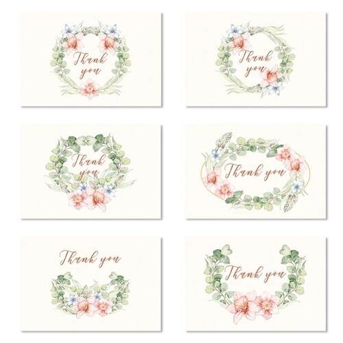 thank you card pack空白小清新感谢卡 small thankyou cards卡片