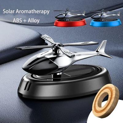 Solar Powered Rotation Helicopter Solar Aromatherapy Car Air
