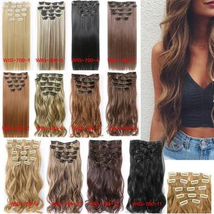 Clip in Hair Extensions Blonde Highlights Extensions