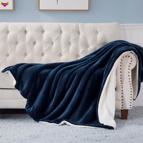 Sherpa Fleece Throw Blanket Double-Sided Soft Plush Blanket