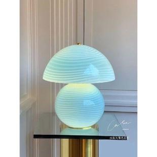 glass patterned desk lamp Bedhead Designer Bedroom water