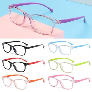 Light Kids Children Anti Frame blue Optical Square Glasses