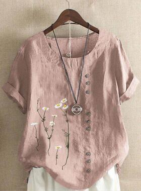 Fashion Women T Shirt 3d Flowers Print Sreetwear Casual O-ne