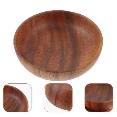 Acacia Wood Plate Fruit Dish Mixing Bowl Condiment