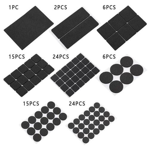 1-24PCS Self Adhesive Chair Table Leg Felt Pads Furniture Fo