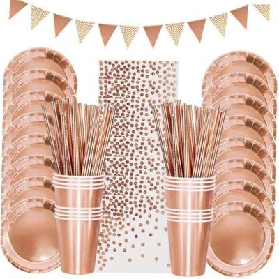 Paper Cups Plates Napkin Wedding Birthday Party Decoration