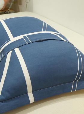 2pcs cotton bed set bedding color plain pillow case 47X74cm