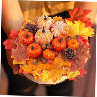 fake Halloween foam pumpkin Christmas simulation