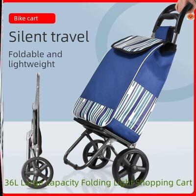 Grocery driver pull cart folding pull rod cart shopping cart