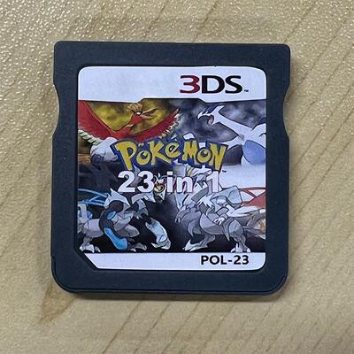 DS Game 23 In 1 Pokemon Series Memory Card for NDS 3DS Video