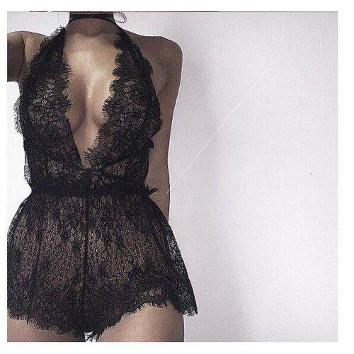 Sexy lingerie lace sexy suspenders pajamas nightdress
