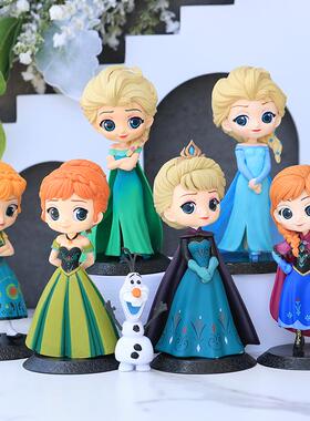 14cm Frozen Elsa Anna Princess Figures PVC Model Doll Actio