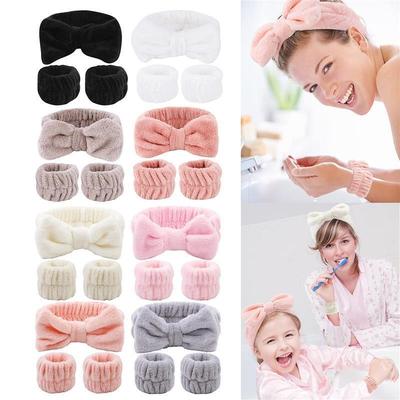 Wash Face Wristband Set Headbands Spa Bathroom Accessories S