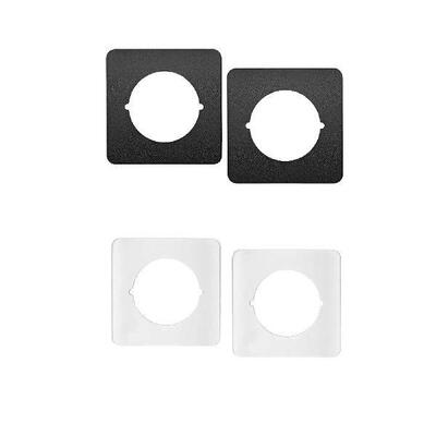 2x Door Reinforcement Plate Latch Filler Cover Fixing