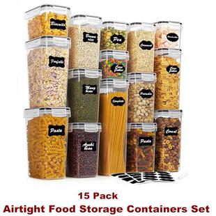 Airtight Food Storage Containers Kitchen Pantry Organization
