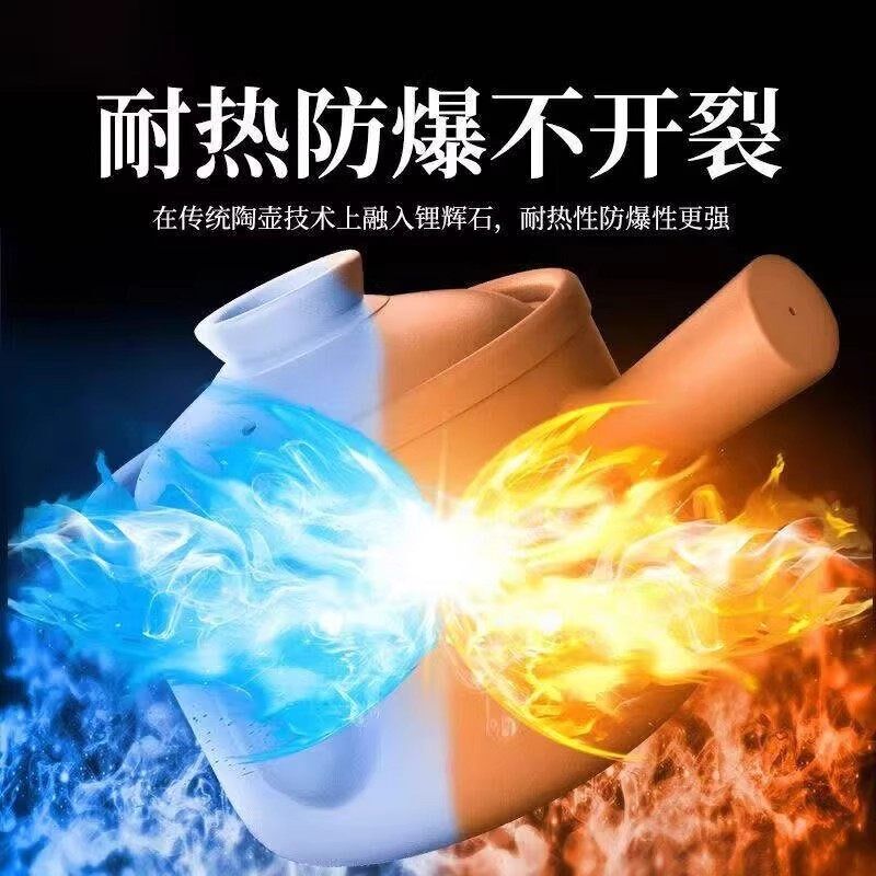 佩尔森老式中药熬药砂锅家用瓦罐熬中药无釉药壶煎锅煎药罐明火