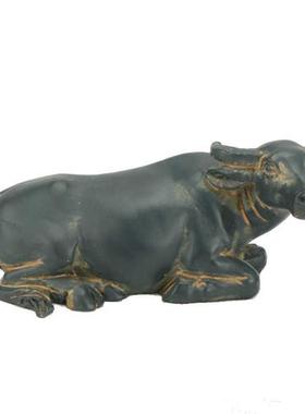 牛年小水牛摆件微景观动物装饰品花盆庭院假山流水黄牛盆景配件