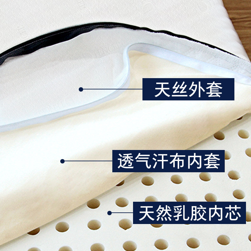 泰国天然乳胶床垫1.5米进口纯橡胶床垫1.8m薄款乳胶垫软垫定制3cm