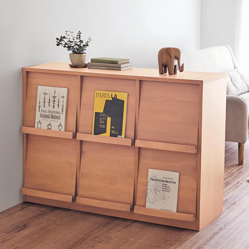 实木日式书柜收纳柜书架现代简约书橱组合展示柜橱柜置物格子柜