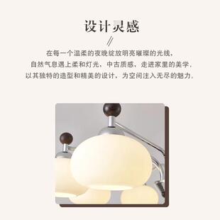 中古风客厅吊灯柿子2026新款卧室法式复古设计师创意个性艺术灯具