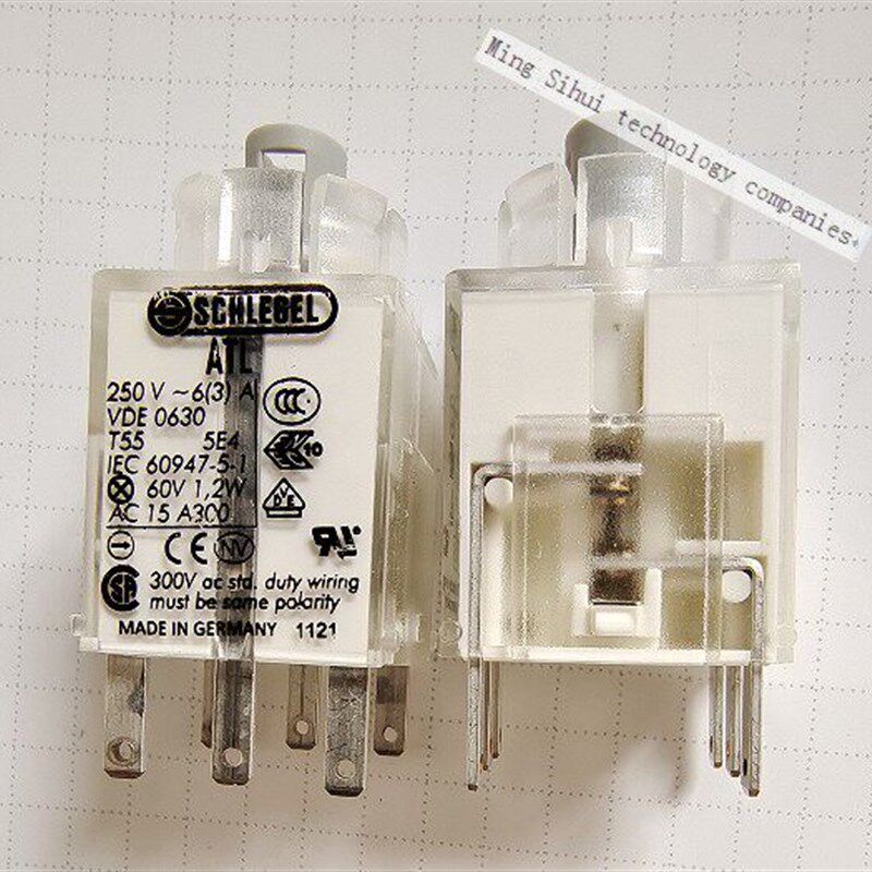 Schlegel时力高触点模块开关ATL 1NC+1NO瞬间带灯座250V/6A T5/5K