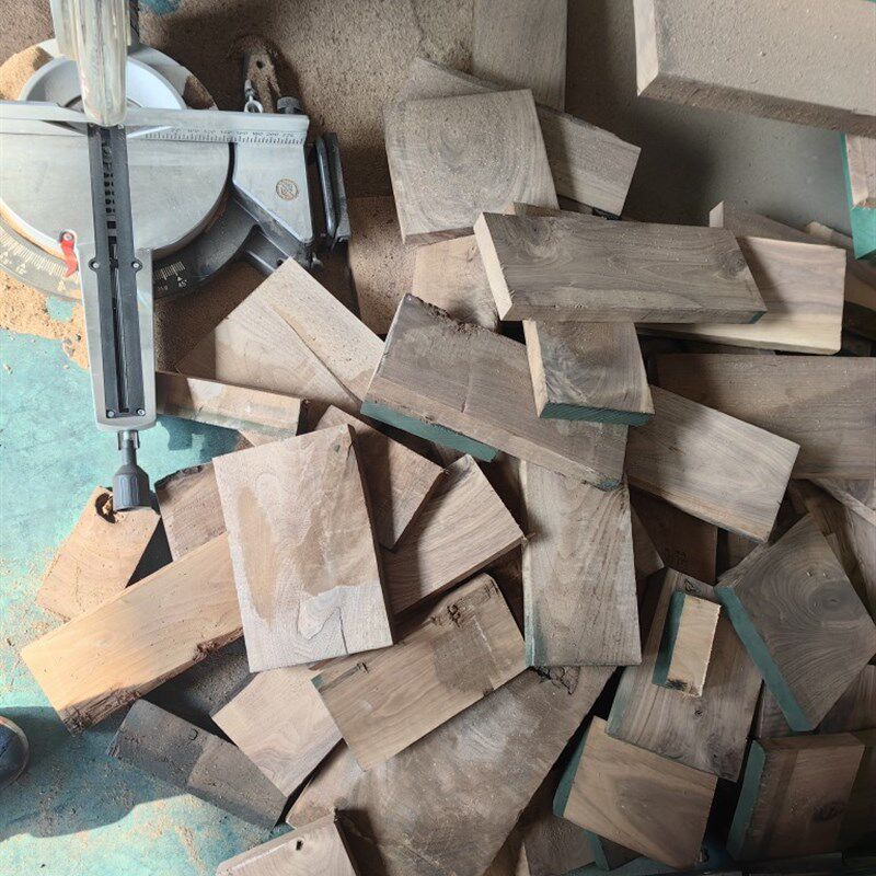 5斤包邮黑胡桃废料 边角料 DIY小料小条木块樱桃木木料 练手料