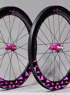 0011cycle轮组24款R2碟刹钢条碳条公路车 碳纤维轮组超轻公路碳刀