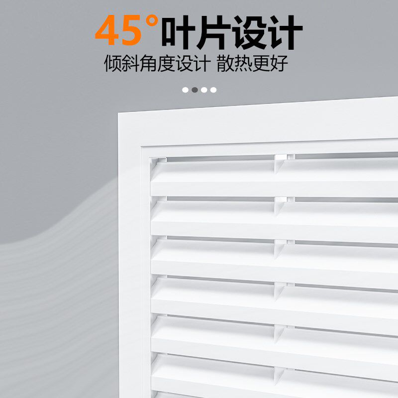 铝合金暖气罩百叶窗遮挡装饰新款暖气片防尘罩家用地暖分水器格栅