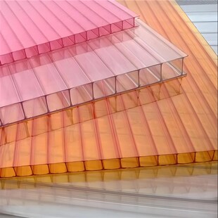 PC阳光板耐力板雨棚蜂窝板户外pc隔热室内定制遮阳LED灯箱采光