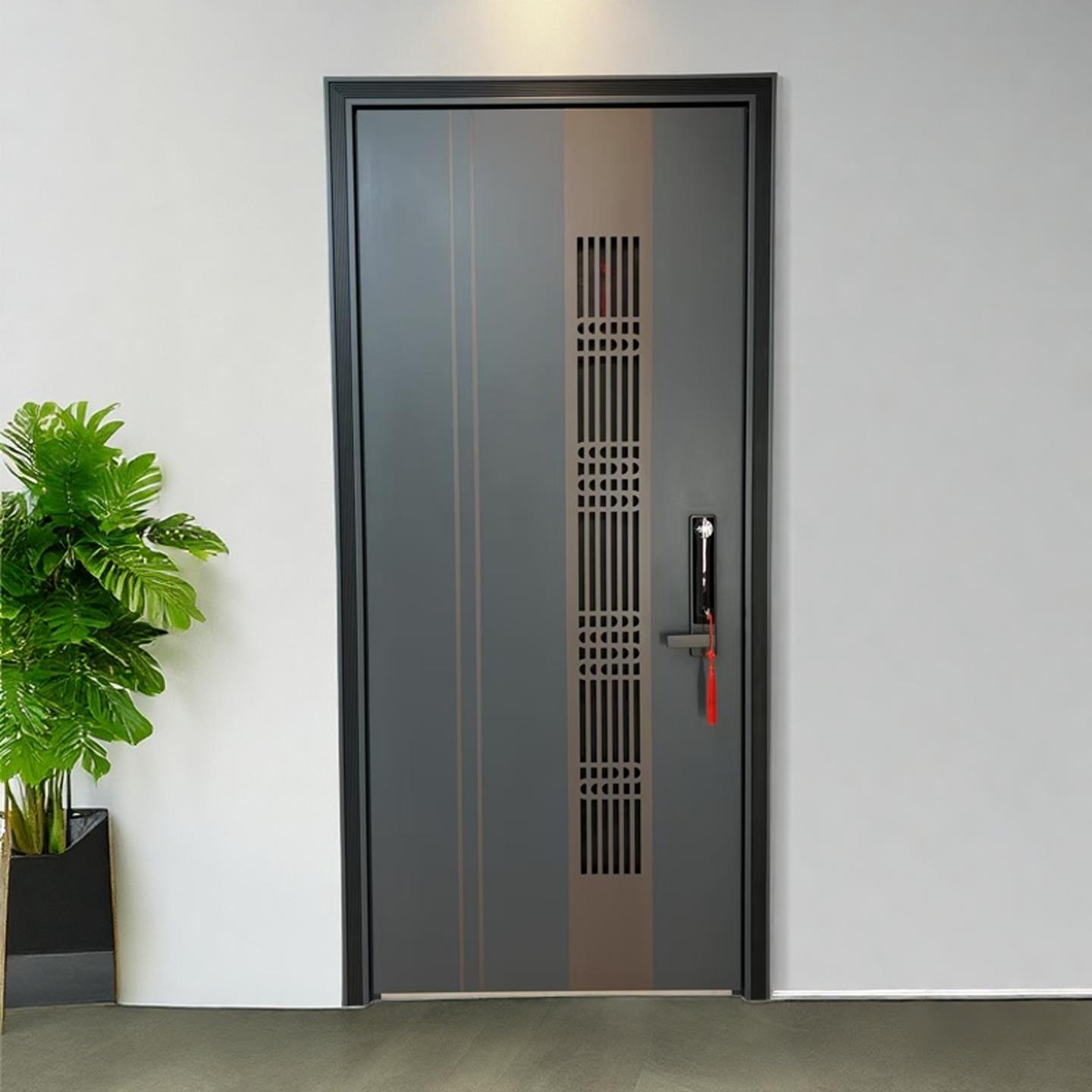 新款甲级防盗门家用通风门进户门安全门子母门锌合金入户门推拉门