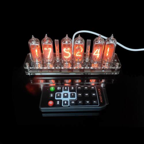 IN14辉光管时钟 DIY电子套件装饰时钟 Nixie Clock 高级版基础版