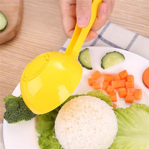 半圆饭团模具宝宝米饭造型器儿童DIY盖浇饭便当工具塑料饭勺厨房
