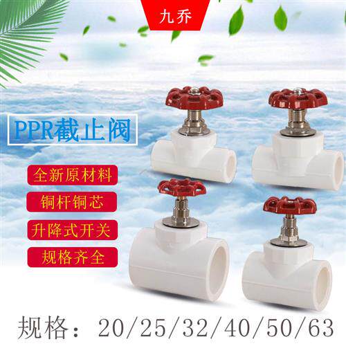 20PPR25升降式停止阀ppr32 40 50 63热熔水管配件减压4分6分阀门