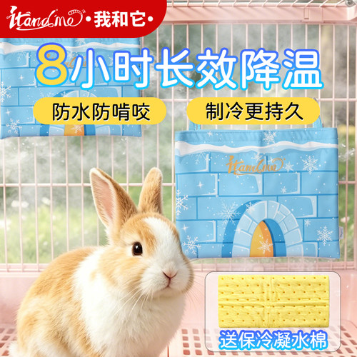 兔子龙猫降温冰盒荷兰猪防水冰盒袋降温冰屋悬挂式豚鼠仓鼠散热板