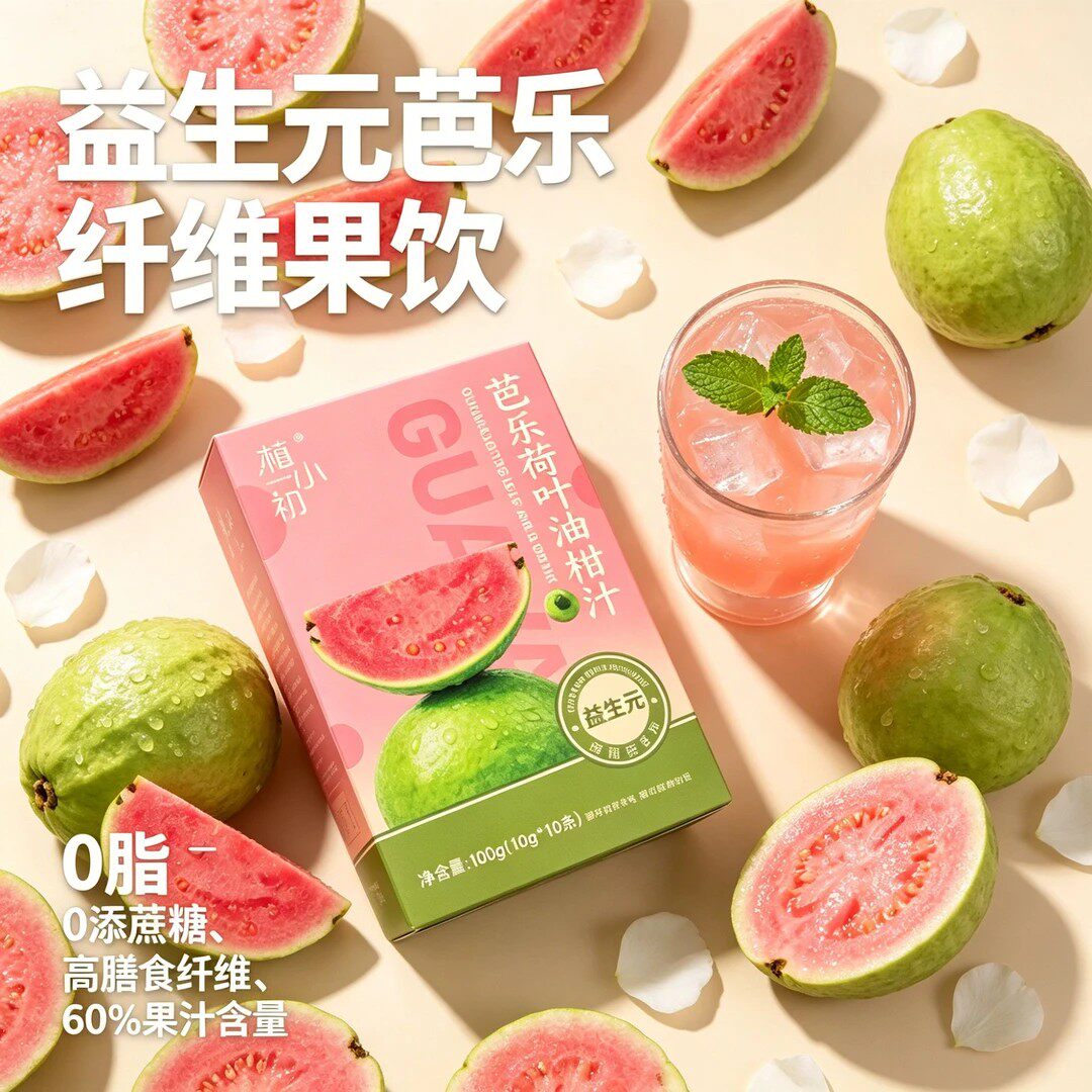 植小初芭乐油柑汁0脂0蔗糖畅饮