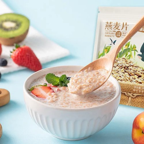康新鲜麦 内蒙纯燕麦片450g*4袋  即食营养早餐  健康代餐