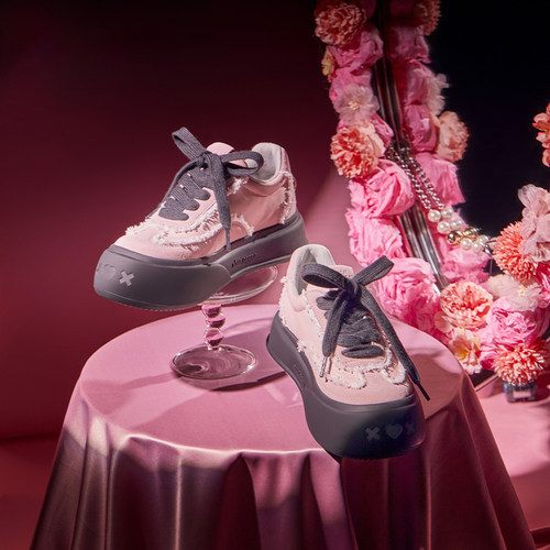 【董璇同款】SOAP OPERA泡泡鞋黑粉莓莓德训鞋厚底增高鞋休闲板鞋