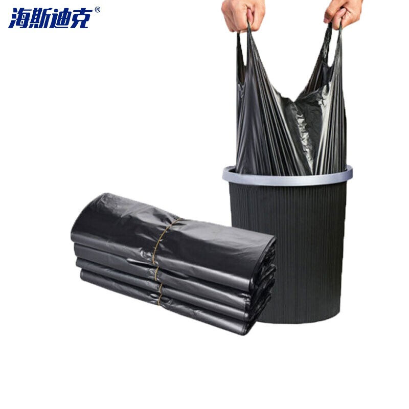 HKLY-136加厚垃圾袋一次性手提式塑料袋背心式30*50cm(100只装)