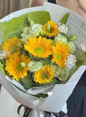 绿色花艺包装纸花束网格纸网眼纸艺术纸包花纸花店鲜花蜂窝蜂巢纸