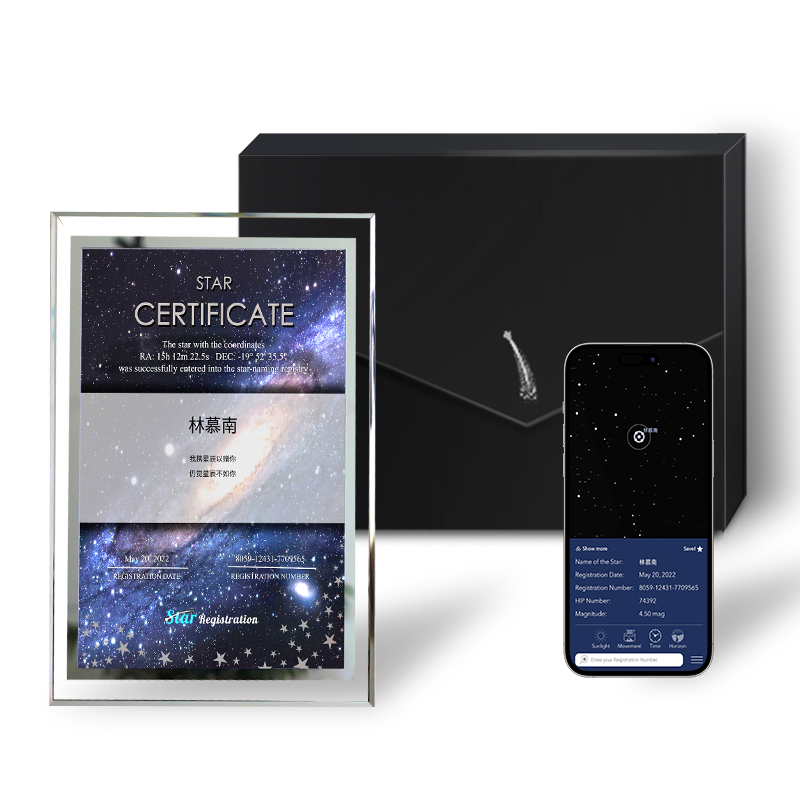 【男生感动哭的礼物】星星命名权