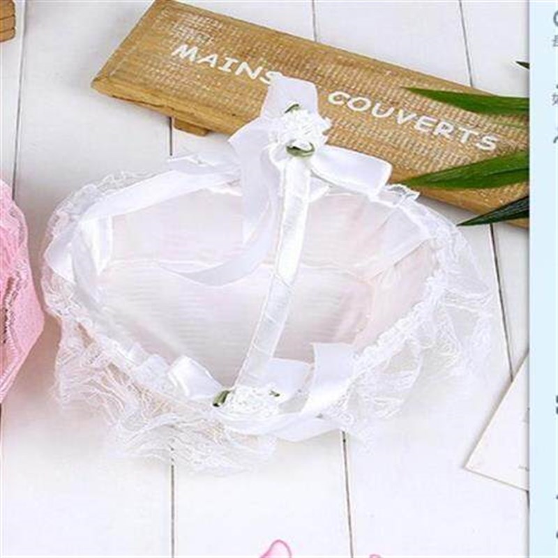 西式婚庆用品结婚婚礼花童撒花小花篮花瓣蓝婚庆装饰伴娘手提篮子